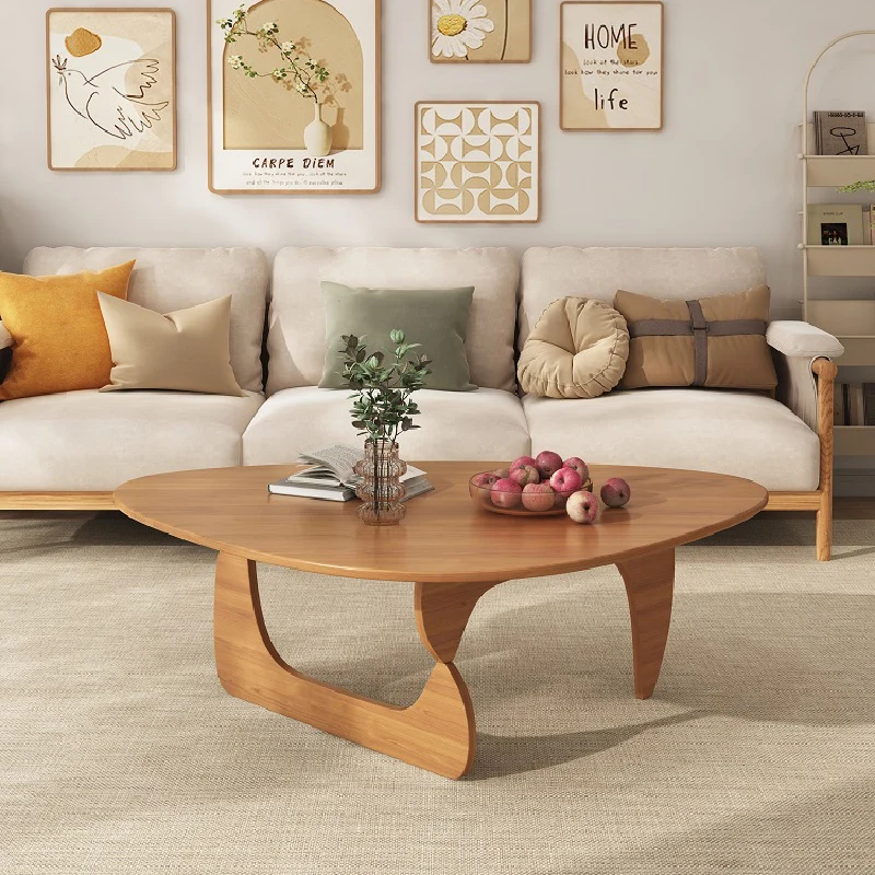 Wood Coffee Table Minimalist Living Room Nordic Floor Mobile Console Center Table Design Meuble De Salon Nordic Furnitures